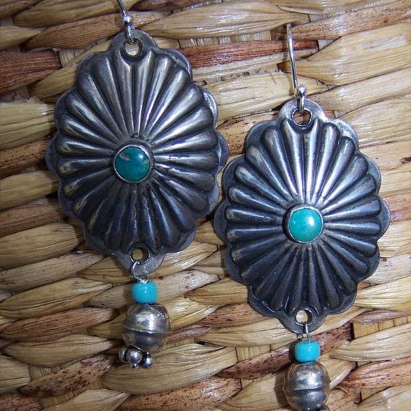 E206 "Rustic Old Concho with Turquoise"